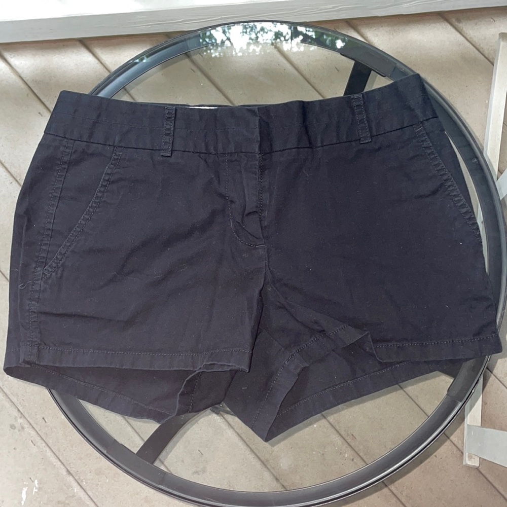 J Crew Womens Chino Shorts Size 2 Black